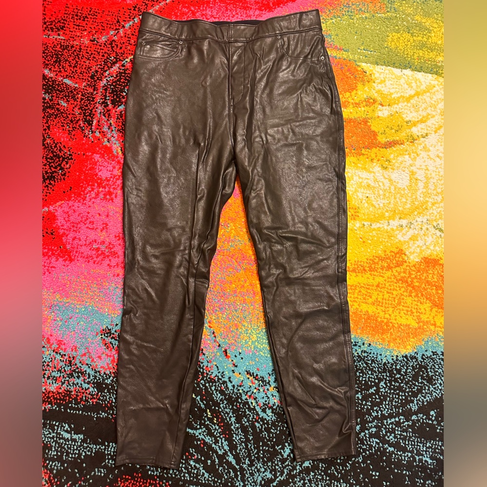 SPANX Faux Leather Leggings